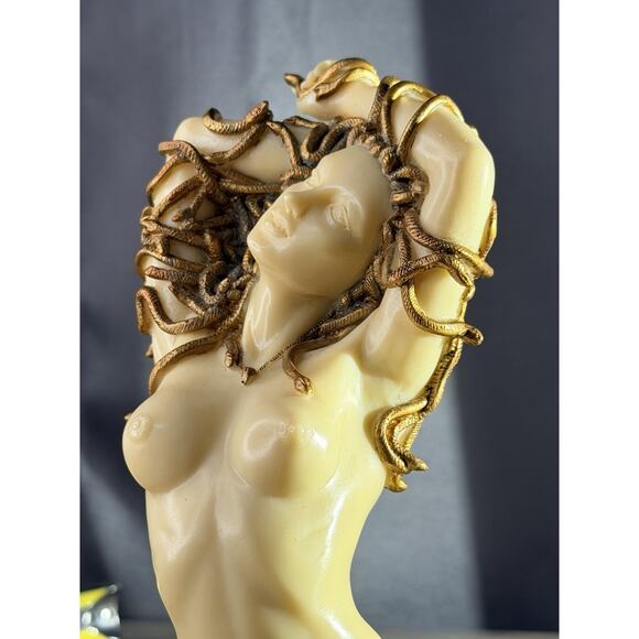 Authentic J. Tipton Medusa Statue 8” Signed Solid Resin Fantasy Art Figurine NIB - Picture 11 of 13